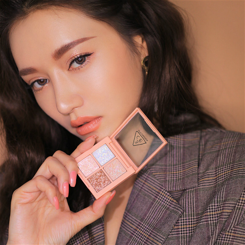 【重磅】stylenanda官方 3ce 迷你四色眼影盘 金钻粉钻山楂玫瑰