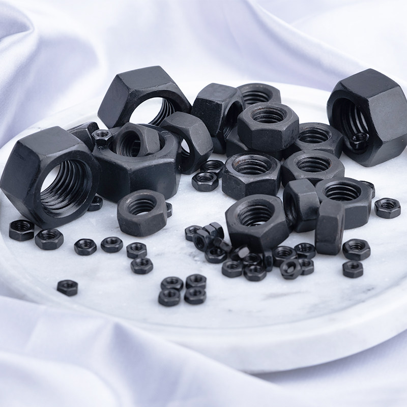 高强度8.8级12.9级六角螺母螺丝帽发黑m2m2.5m3m4m5m30螺母