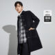 Peacebird men's wool coat men's mid-length open-line jacket lapel tooling jacket trendy men's woolen trench coat Peacebird men's wool coat men's mid-length open-line jacket lapel tooling jacket trendy men's woolen trench coat