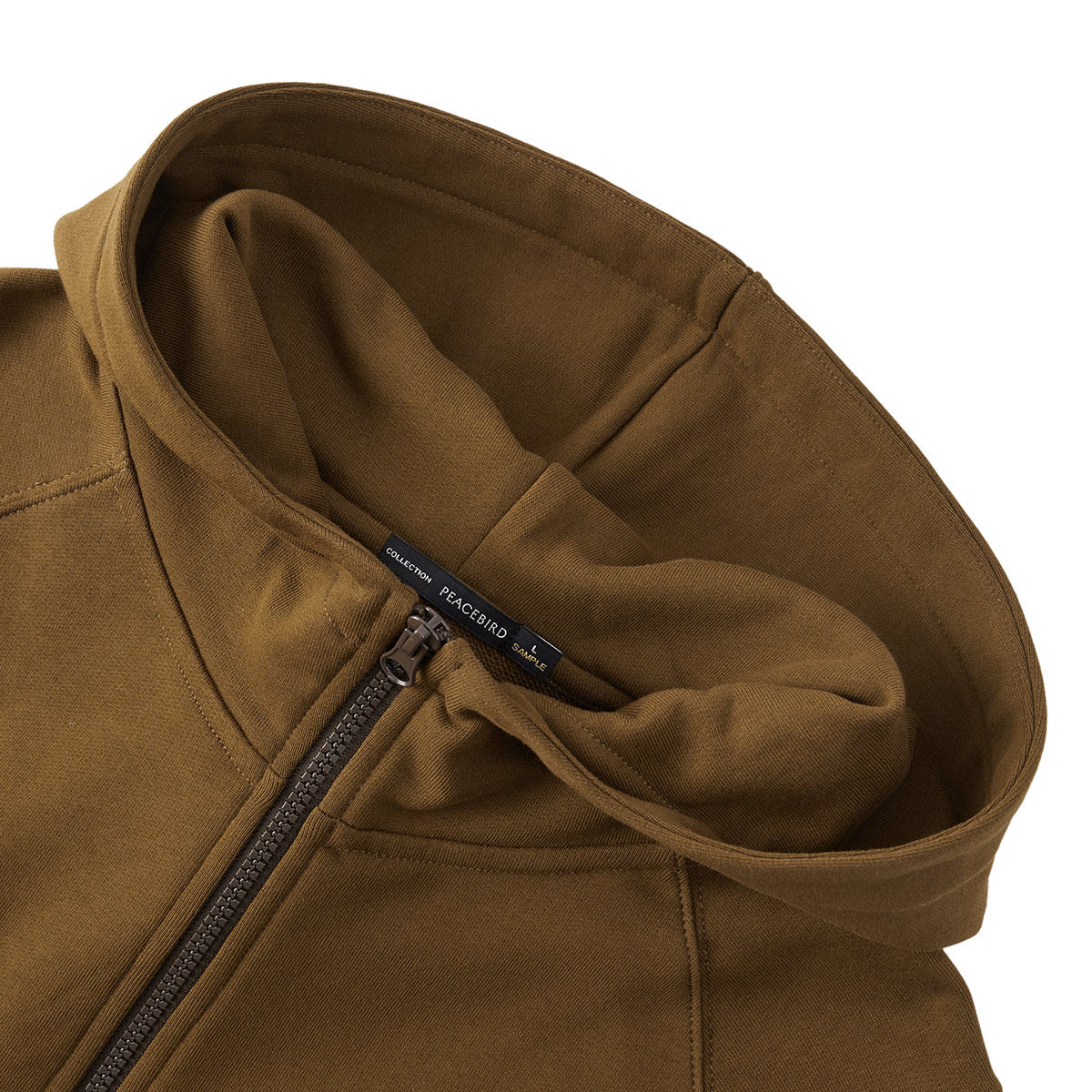 【商场同款】太平鸟男装 2020秋季新品棕色连帽开衫卫衣b2bfa3462