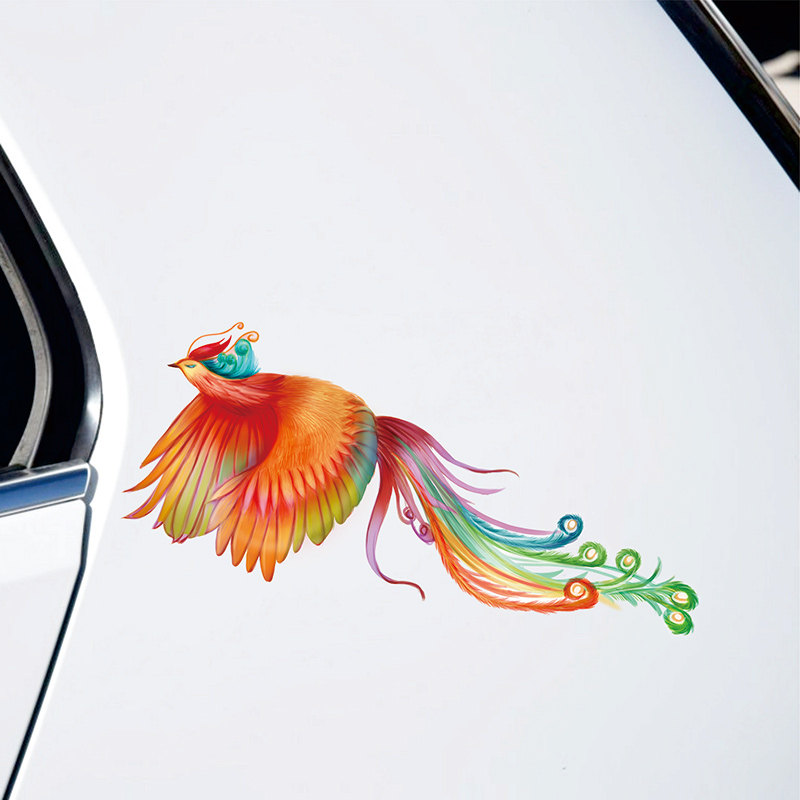车身两侧凤凰图腾腾龙车贴个性车门装饰贴画汽车装饰贴
