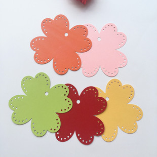 饰卡 心愿卡60片 幸福四叶草心愿祝福吊卡 爱心形状小卡片派对装 - 购