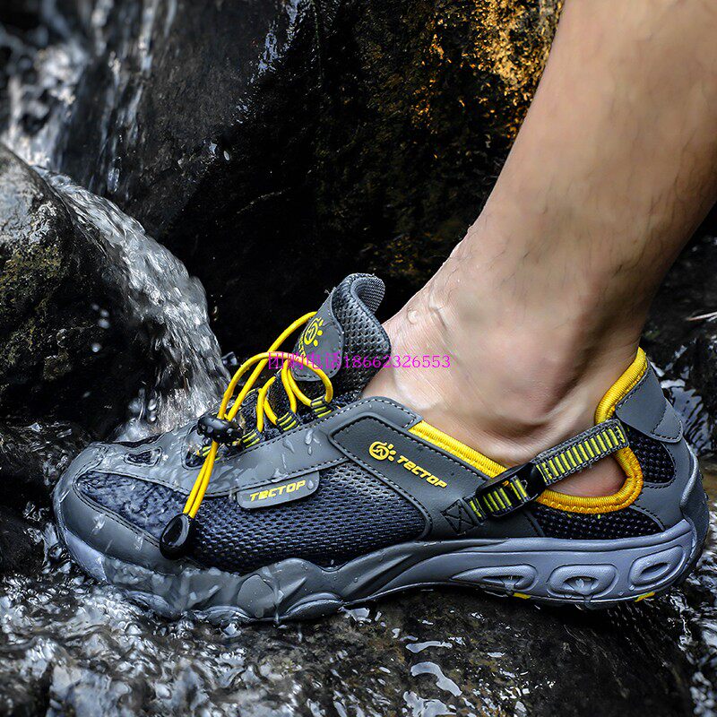 探拓踩水两栖水陆涉水网布鞋男登山鞋溯溪防水溯溪鞋