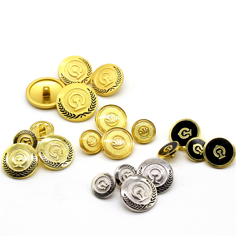 铁路短袖长袖白色铁扣高铁扣纽扣钮扣工作服外套纽扣