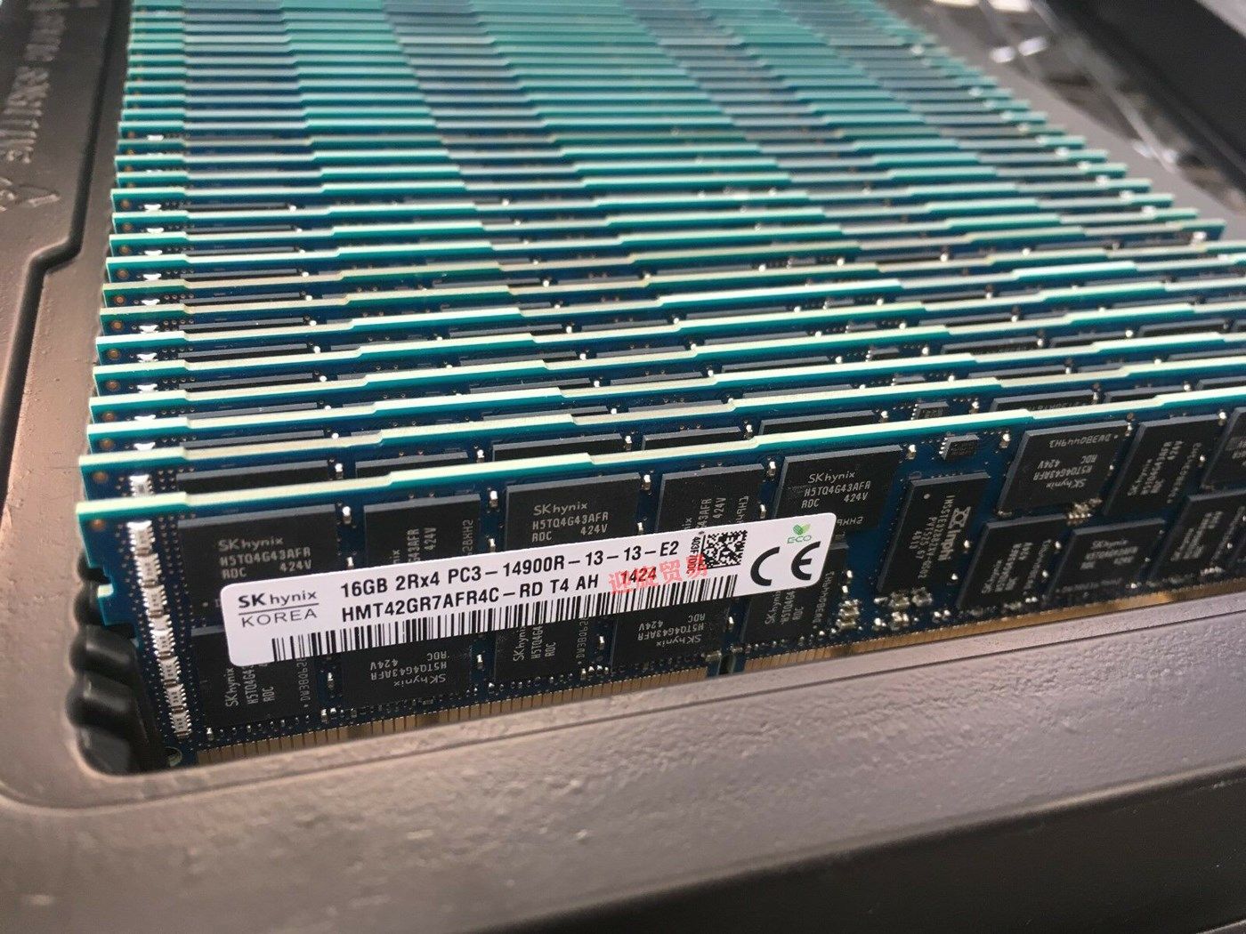 全新sk海力士原厂16g2rx4pc3-14900rddr31866ecc内存