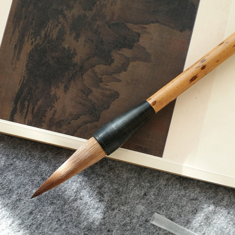 大雪提斗送友牌匾对联榜书狼毫大狼大笔初晴毛笔