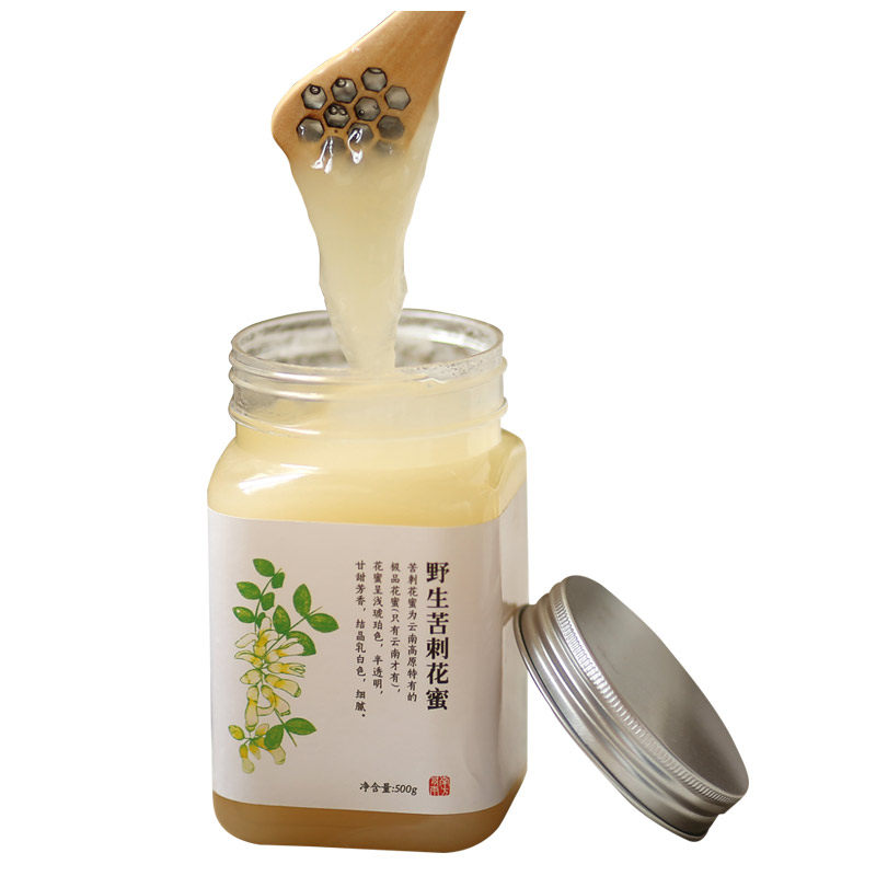 余180瓶云南农家自产土蜂蜜纯正天然野生白刺花苦刺花结晶蜜500克