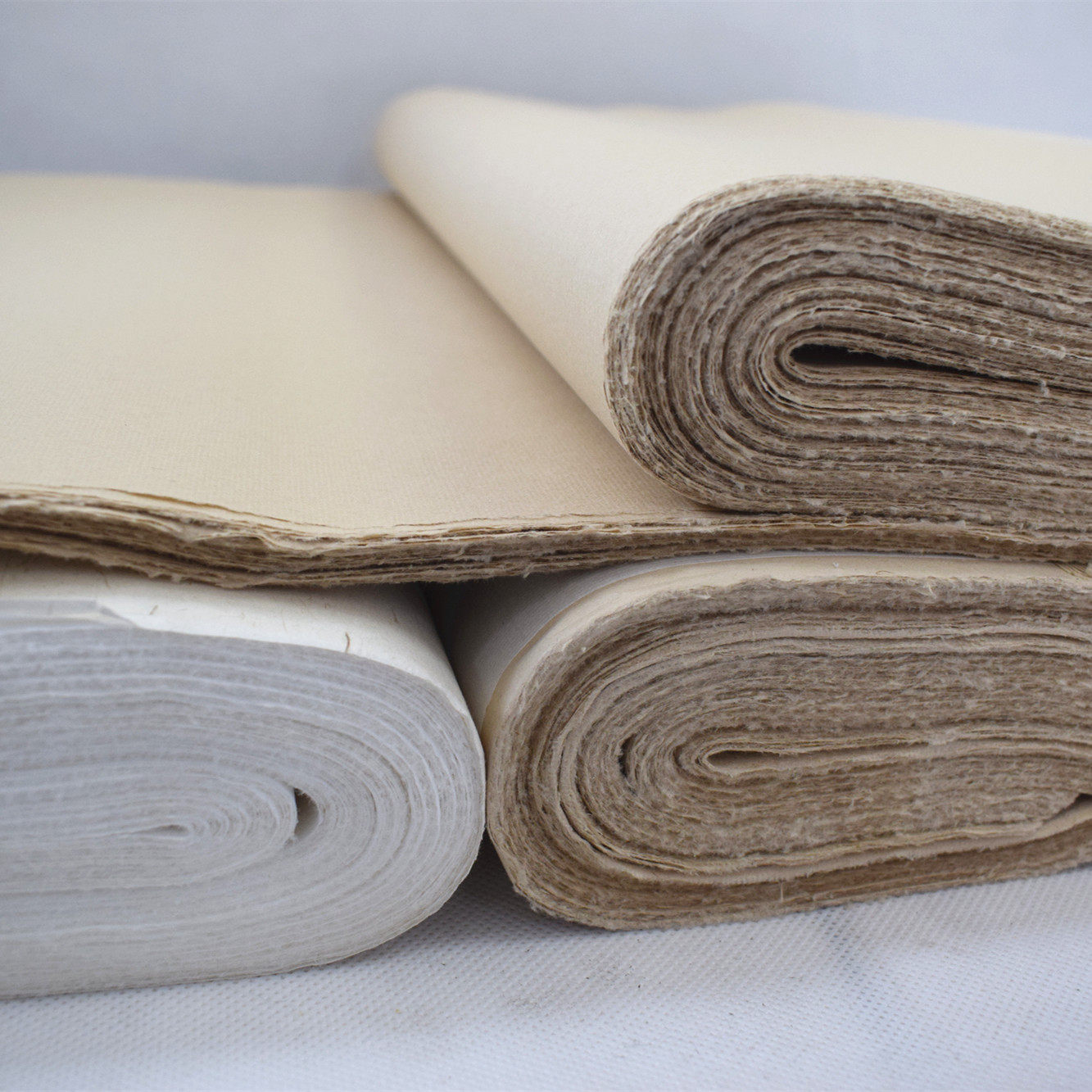 纯竹书纸熟元半生练习书法批发仿古毛边加厚毛边纸