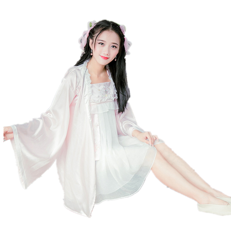 牡丹夜游太平公主寝衣刺绣宫廷睡裙仙女套装民族服装