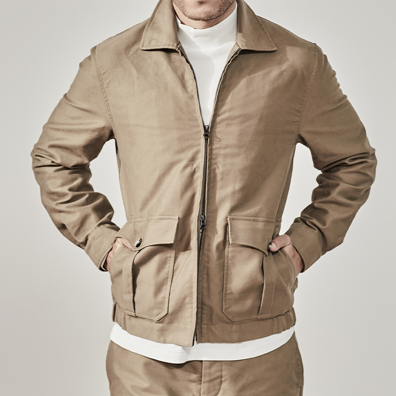 RTL A1 BOMBER 重磅 日本磨毛 纯棉休闲飞行夹克 RTL-10-SB57158