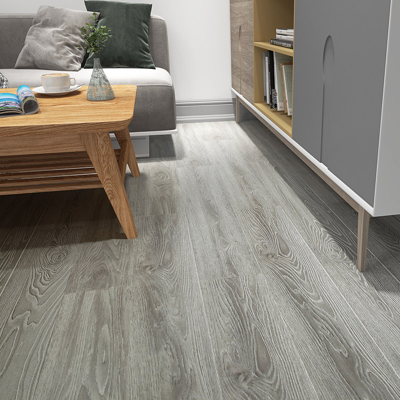 厂家直销家用灰色卧室客厅环保工程防水耐磨12mm强化复合地板