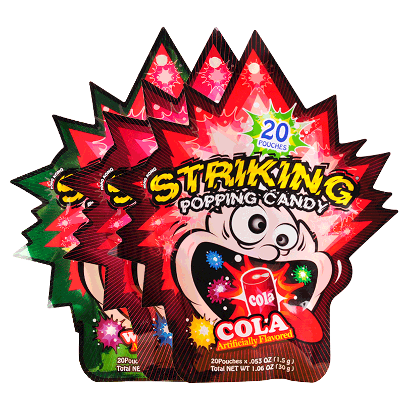 striking索劲跳跳爆炸30g3包儿童零食8090怀旧糖果