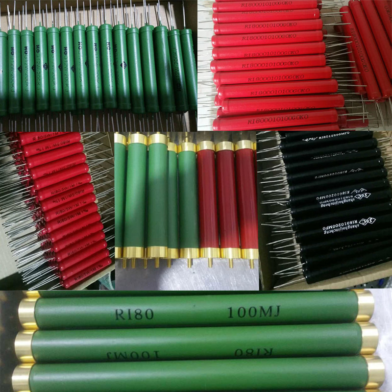 ri80kv高压耐压釉无玻璃电阻高压电电阻器