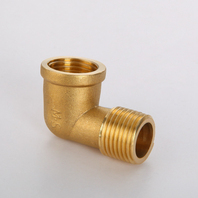 4分全铜弯头内外丝不锈钢活接弯接头水管燃气管配件加厚6分1寸
