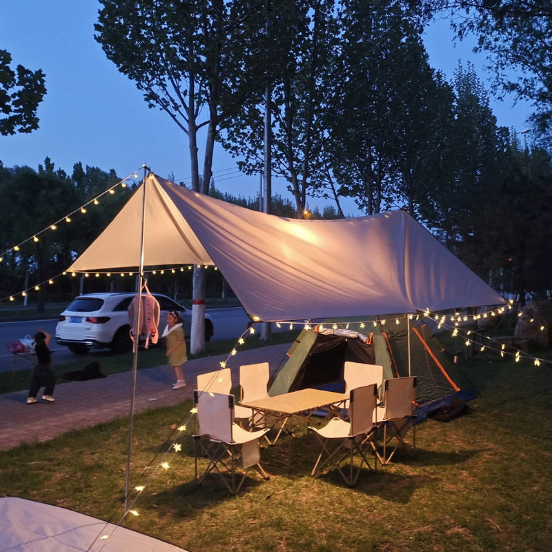 帐篷户外天幕便携加厚野炊遮阳野营防雨露营露营
