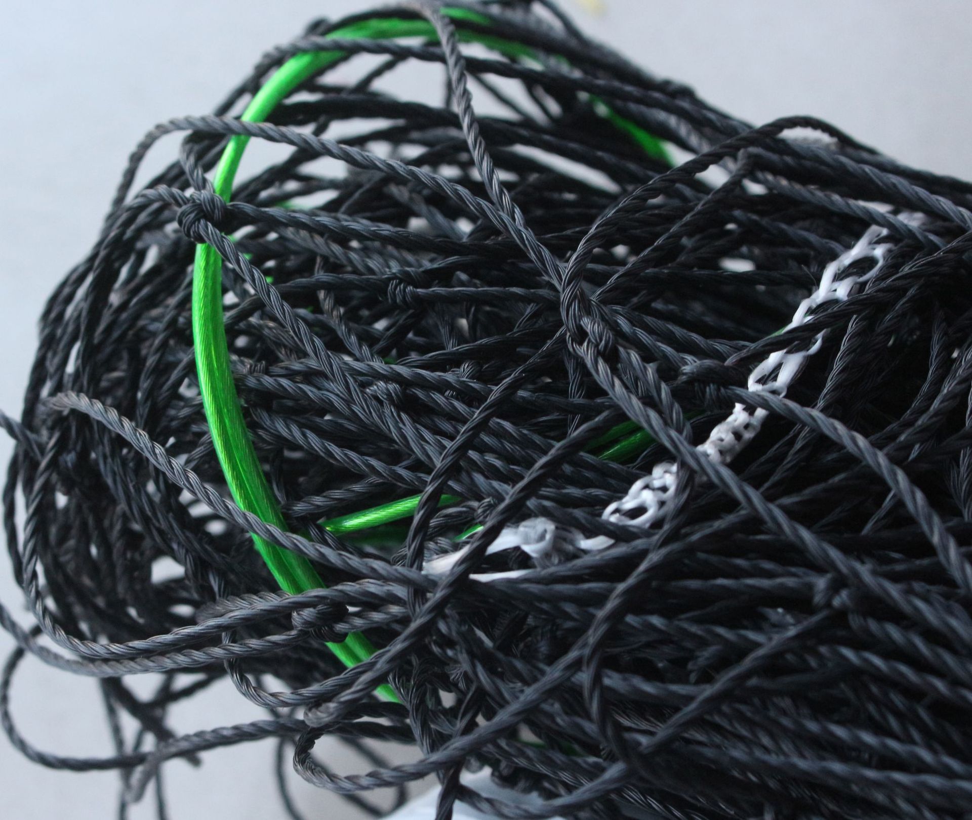 专业标准比赛排球网pe室外便携式气排球网沙滩排球架网球网配钢丝