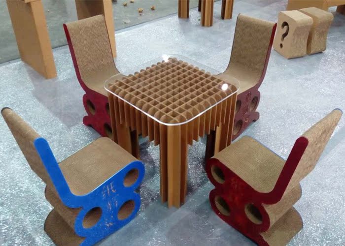 环保瓦楞纸椅纸家具创意造型毕业设计制作定制制作业儿童椅(原婴童)