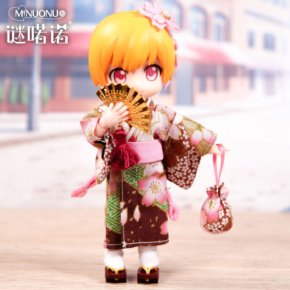 夏日祭玉响花和服浴衣ob11动漫bjd娃娃gscbjd娃娃