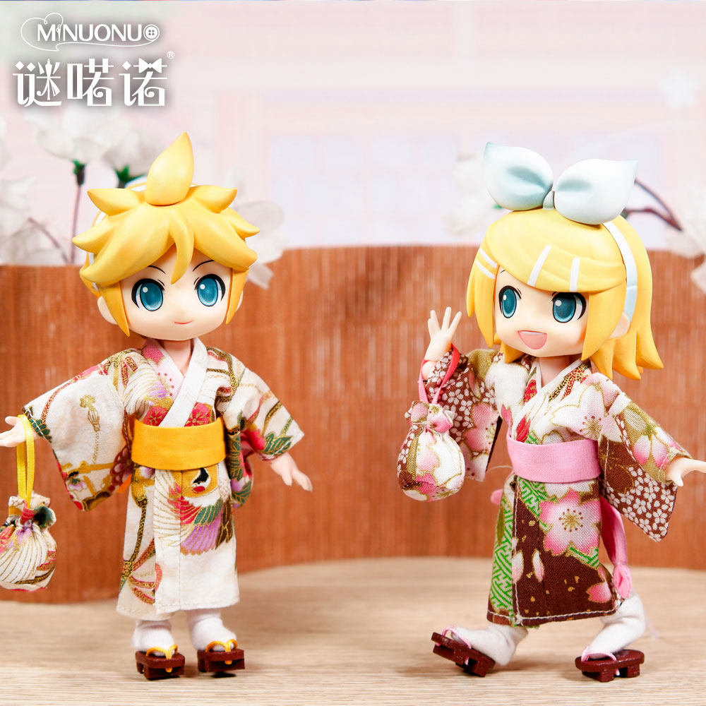 夏日祭玉响花火和服浴衣ob11娃衣动漫bjd娃娃gsc粘土人衣服