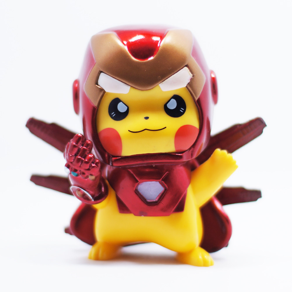 精灵宝可梦皮卡丘盲盒手办礼物景品摆件玩具钢铁侠潮玩盲盒