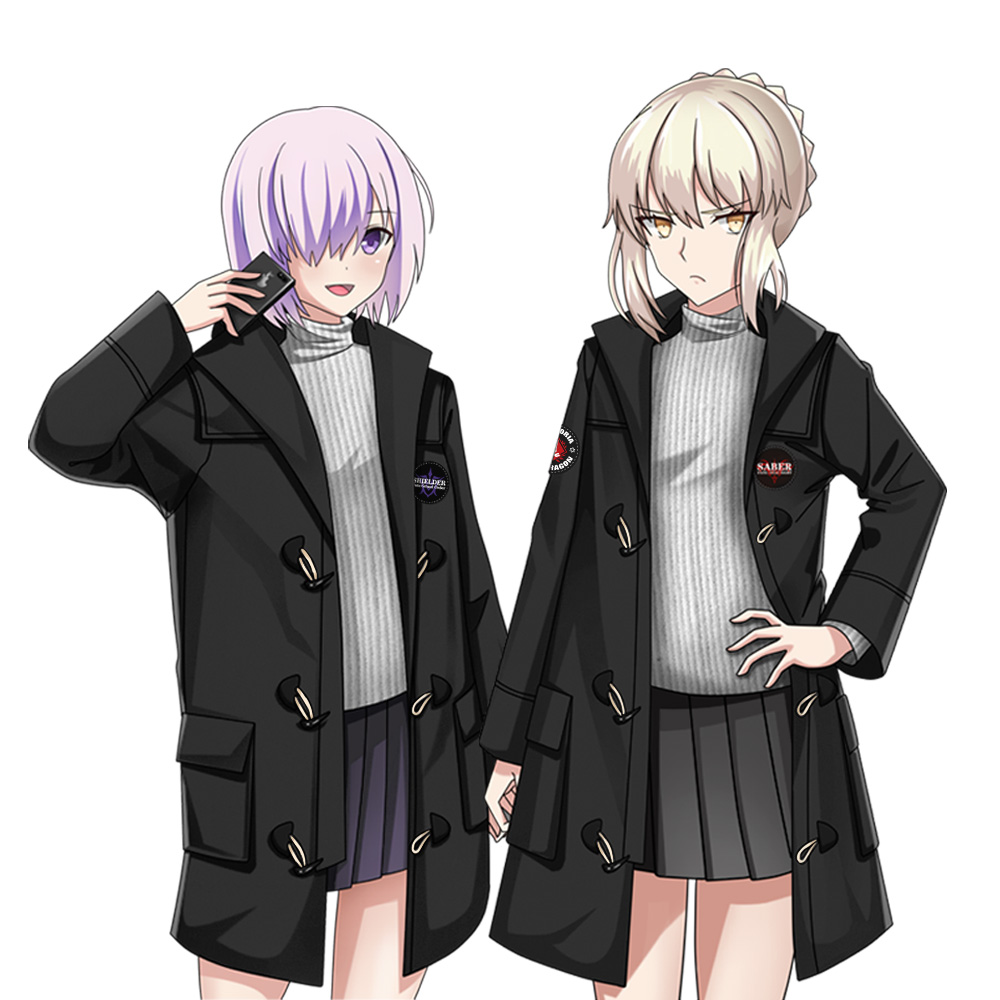 漫趣cisaber动漫衣服二次元周边保暖毛呢大衣动漫t恤