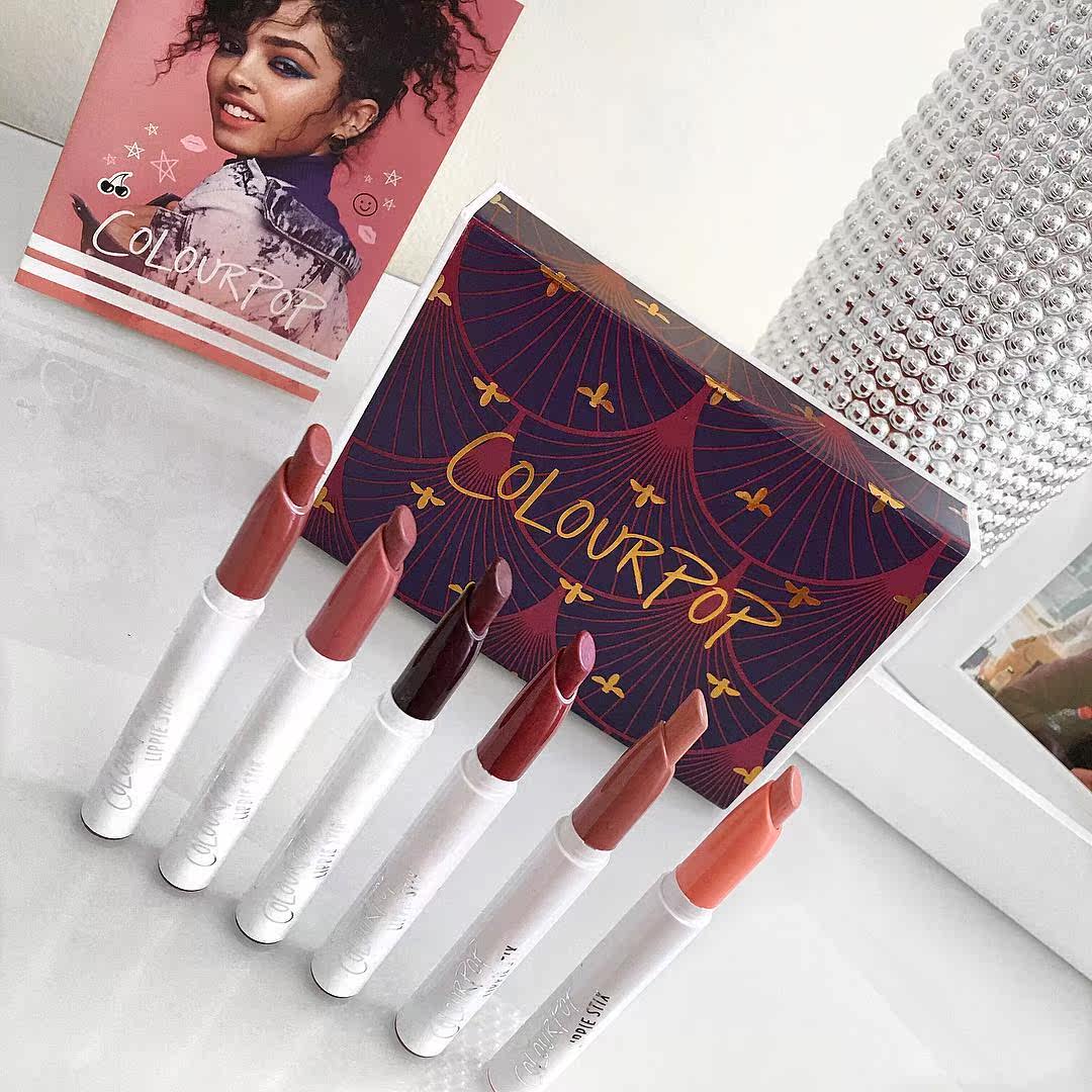 2件包邮colourpop哑光唇膏笔姨妈色丝绒雾面口红ziggie love life