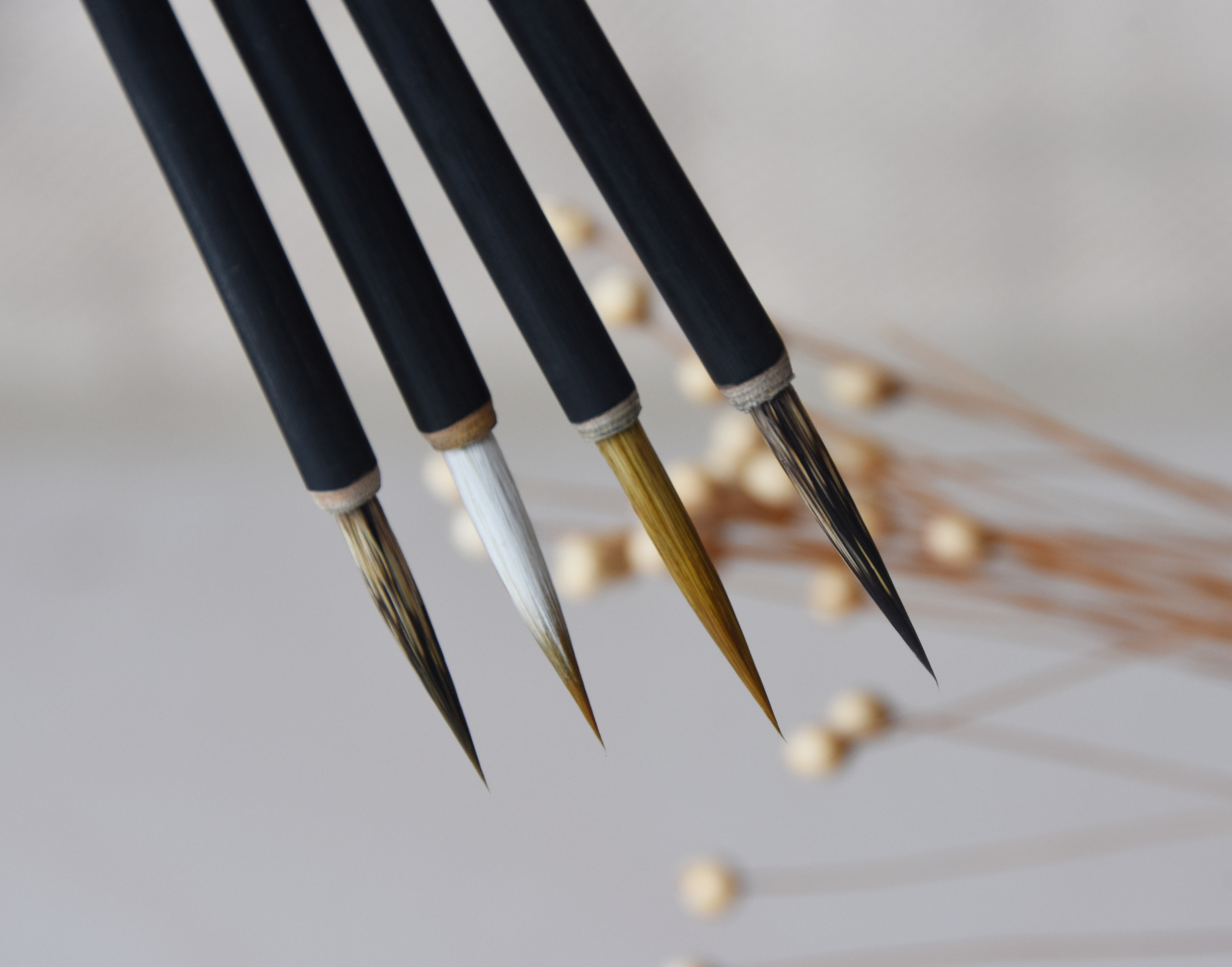 工笔画勾线绘画毛笔国画工具美术花鸟人物白描毛笔