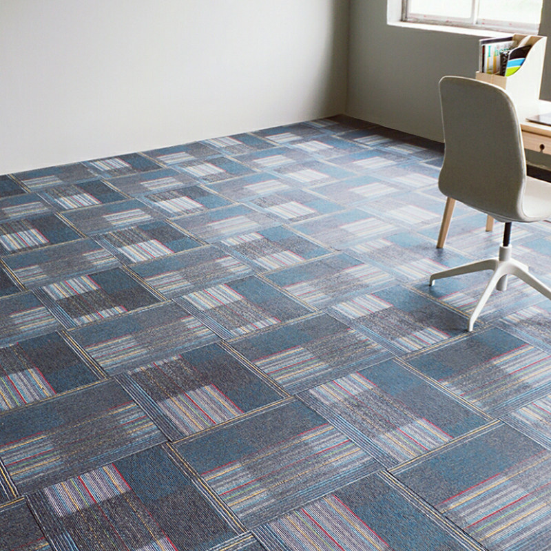 几何条纹办公室地毯拼接方块地毯卧室满铺房间酒店工程正方形地毯