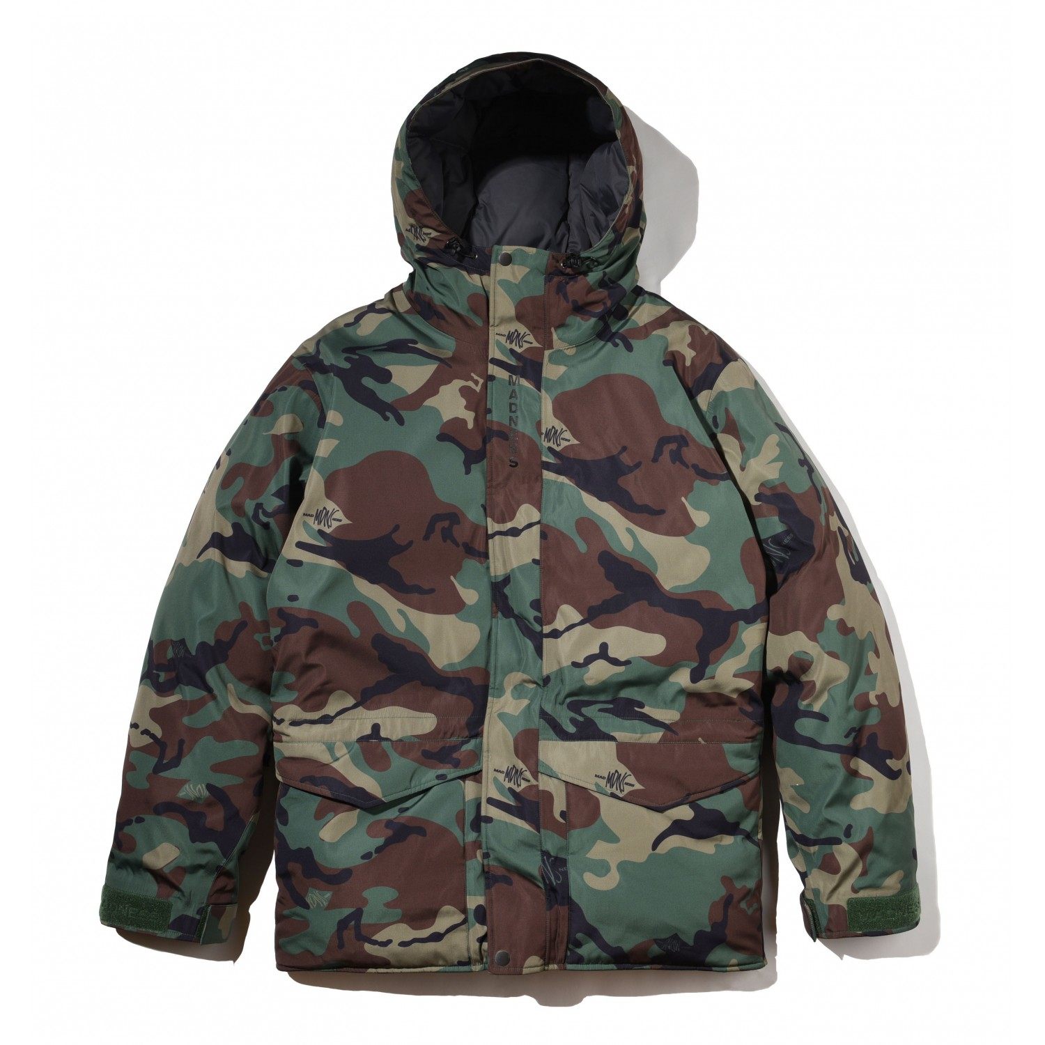 「现货」madness mountain down parka 羽绒服外套军事迷彩余文乐