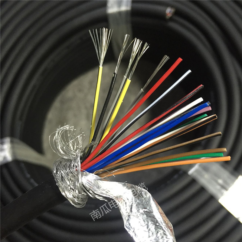 进口电缆 4芯0.2平方双绞双屏蔽信号控制线 镀锡 24awg ul认证