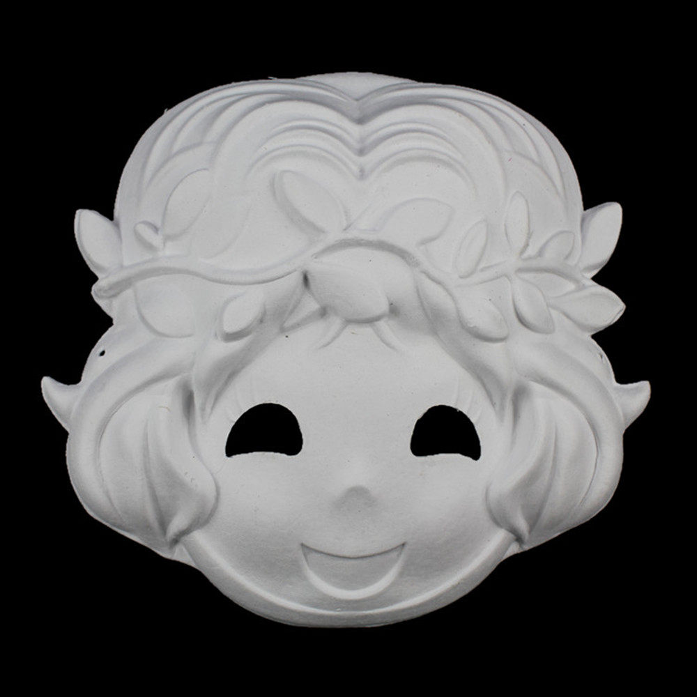 林芳45g舞会白色手绘面具,diy环保纸浆面具/手绘面具 12星座