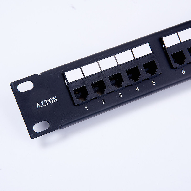 配线架安亿通25口电话语音跳线rj45芯可模块配线架