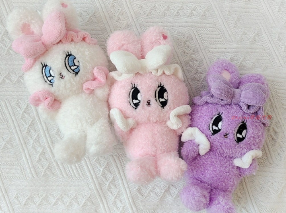 粉兔现货韩国正品estherbunny兔子毛绒玩具洗面娃娃公仔毛绒布艺类