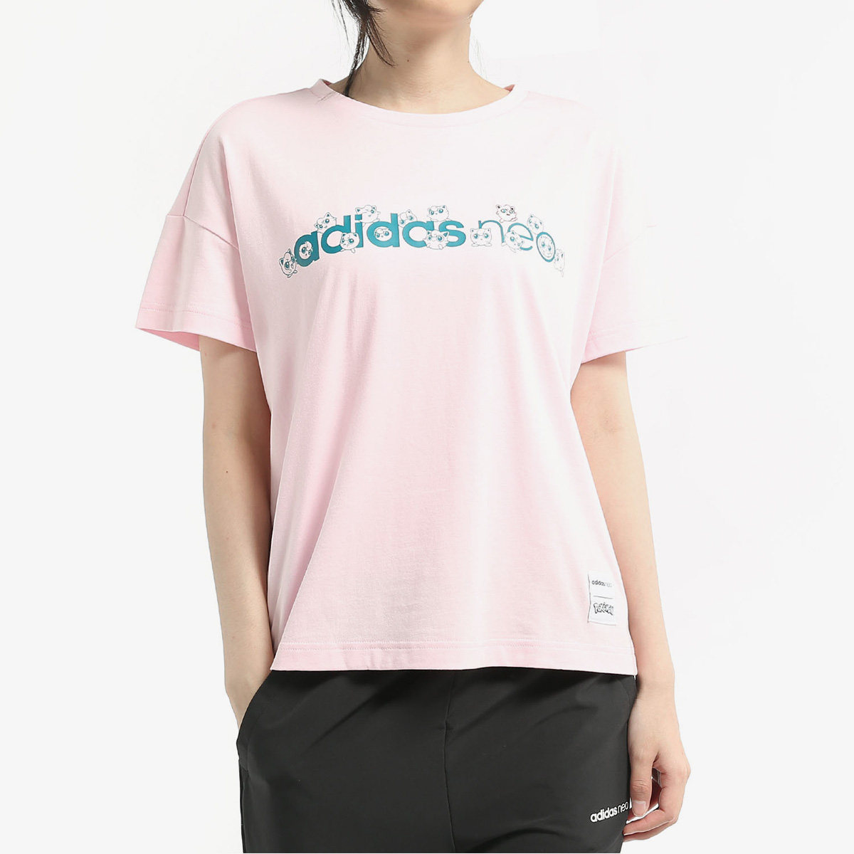 adidas阿迪达斯正品neoxpokémon宝可梦联名女子短袖t恤gc7070