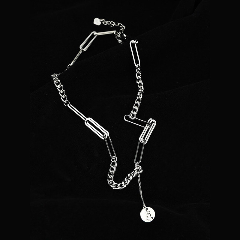 dblack休闲链条项链小众轻奢恤卫配饰锁骨颈链项链