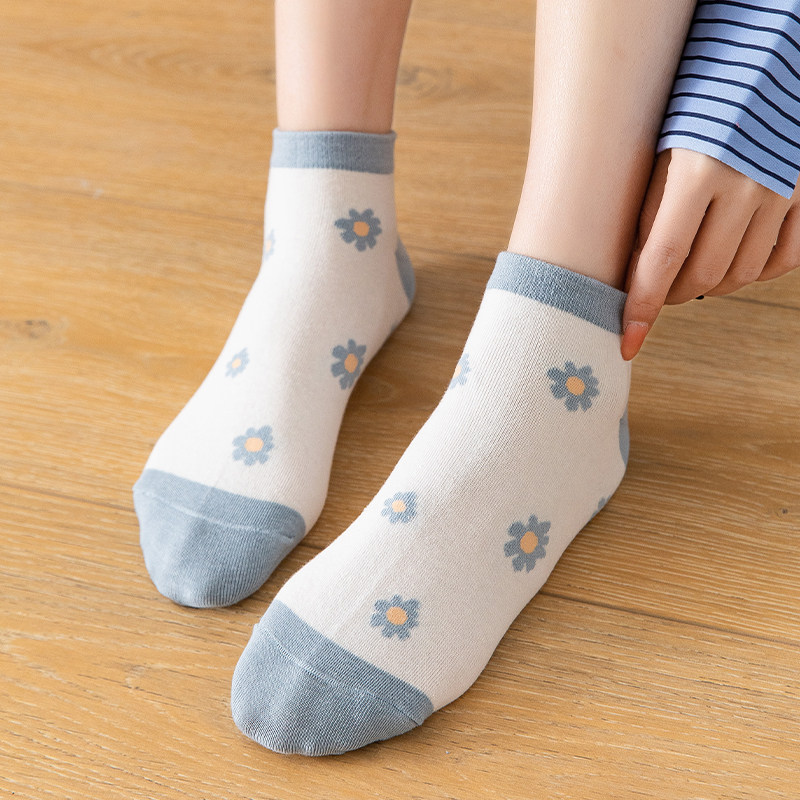 袜子女短袜日系可爱纯棉春秋ins潮浅口低帮夏季船袜