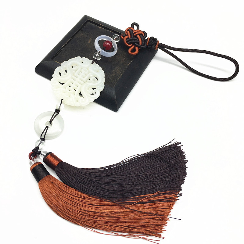 双龙玉佩古风汉服流苏挂件腰佩禁步中式压襟其他