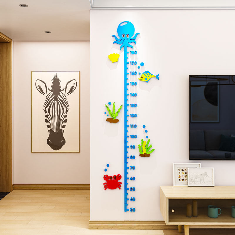 身高3d立体量身高墙儿童房间宝宝顾宫墙面软装墙贴