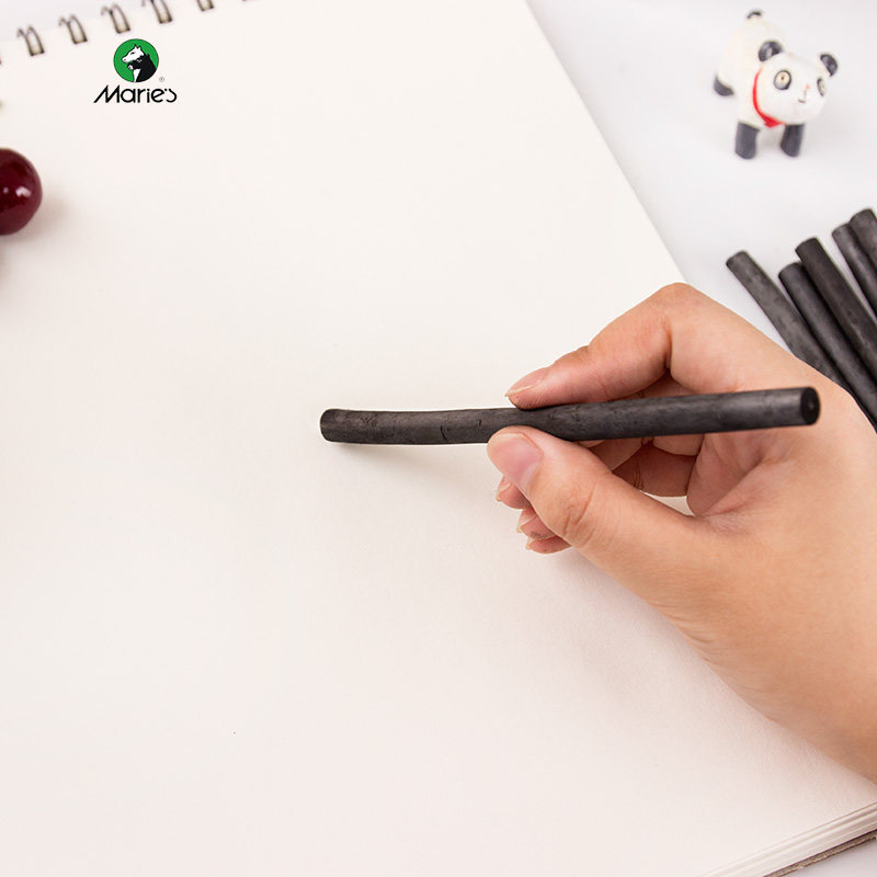 木炭马利棉柳炭精素描国画绘画打型专用炭笔炭笔