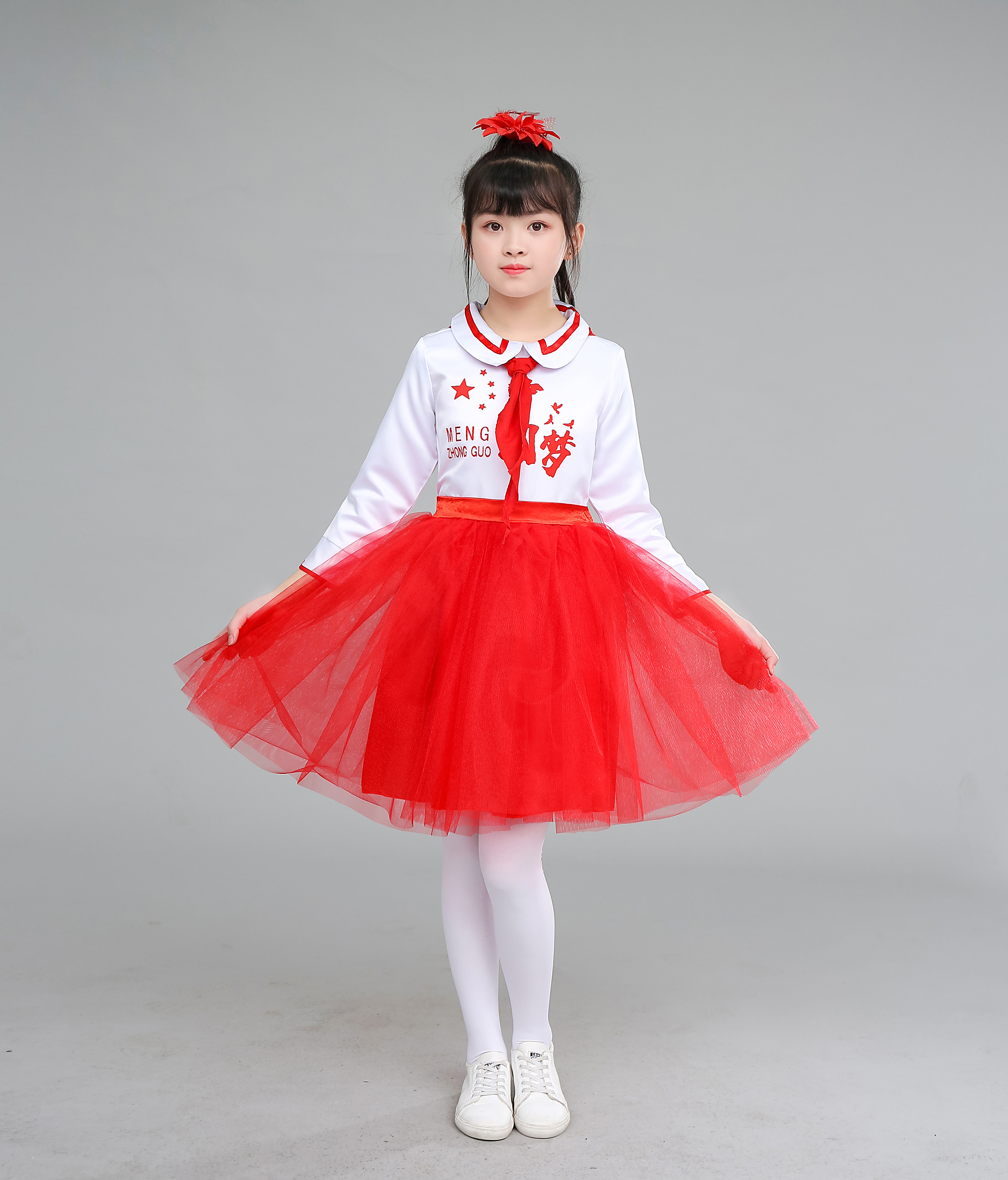 六一儿童合唱服男女童学生唱红红领巾相约中国儿童演出服