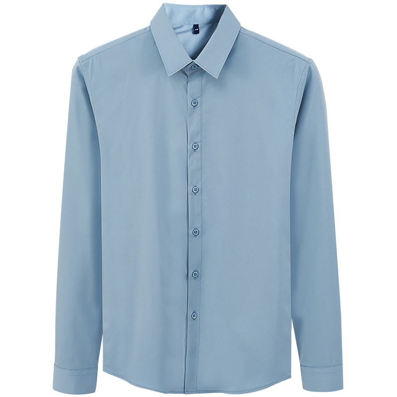 白衬衫休闲内搭衬衣西装韩版男士务正商务抗皱衬衫