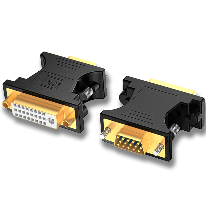 dvi24 5转vga显卡转接头电脑显示器接口转换头线转换器1-d