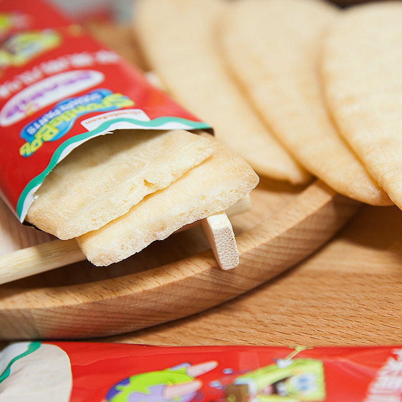 海绵宝宝米饼磨牙饼干婴儿宝宝零食食店无添加儿童磨牙棒