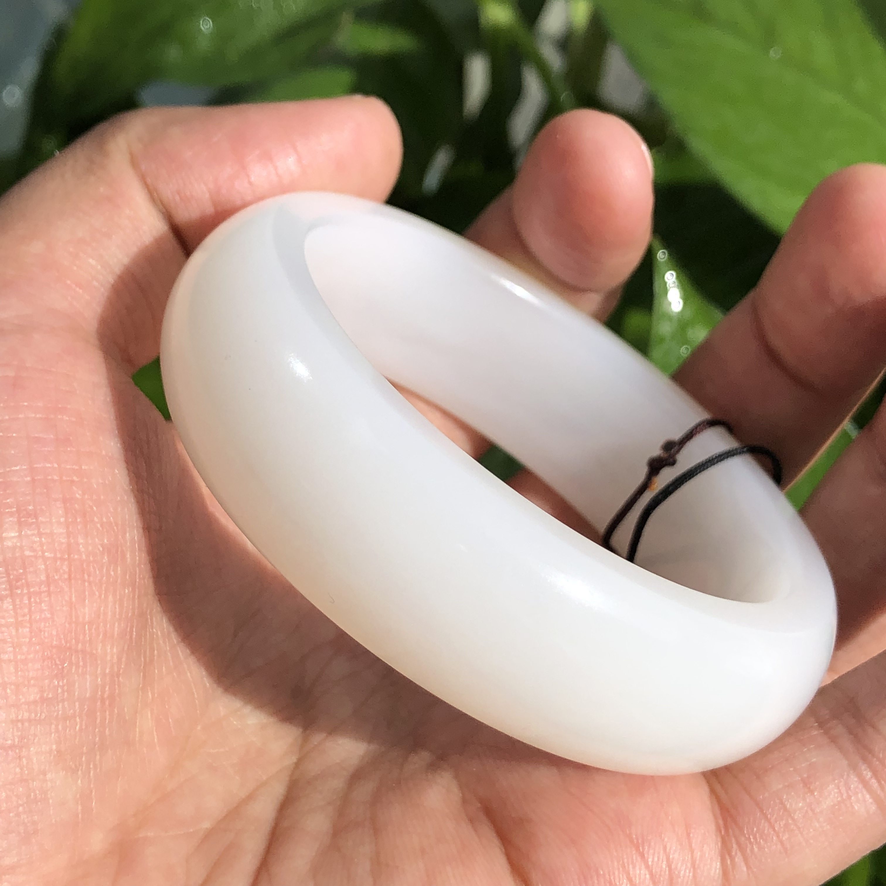 保真狭义新疆和田玉山流水羊脂玉手镯子肉质手饰