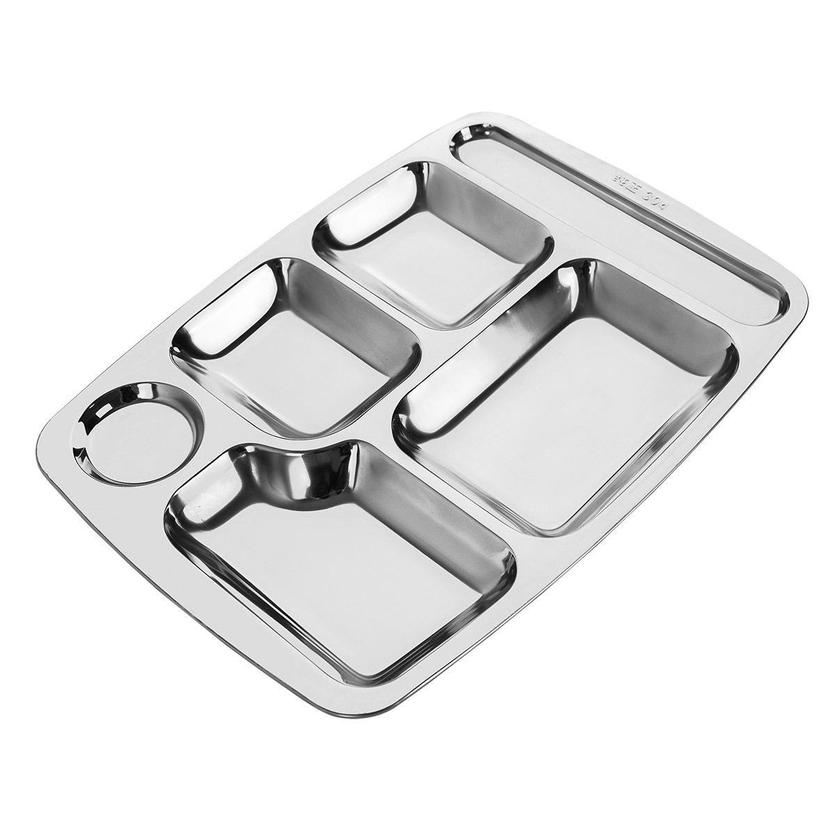 餐盘不锈钢食堂餐食成人学生六格五格加厚加深盘