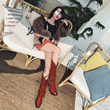 Original Custom Knights' Boots Women's Thick Legs Big Tube Around Middle Tube Fat And Thin And Thick Winter Plush Women's Boots Martin British Style Original Custom Knights' Boots Women's Thick Legs Big Tube Around Middle Tube Fat And Thin And Thick Winter Plush Women's Boots Martin British Style