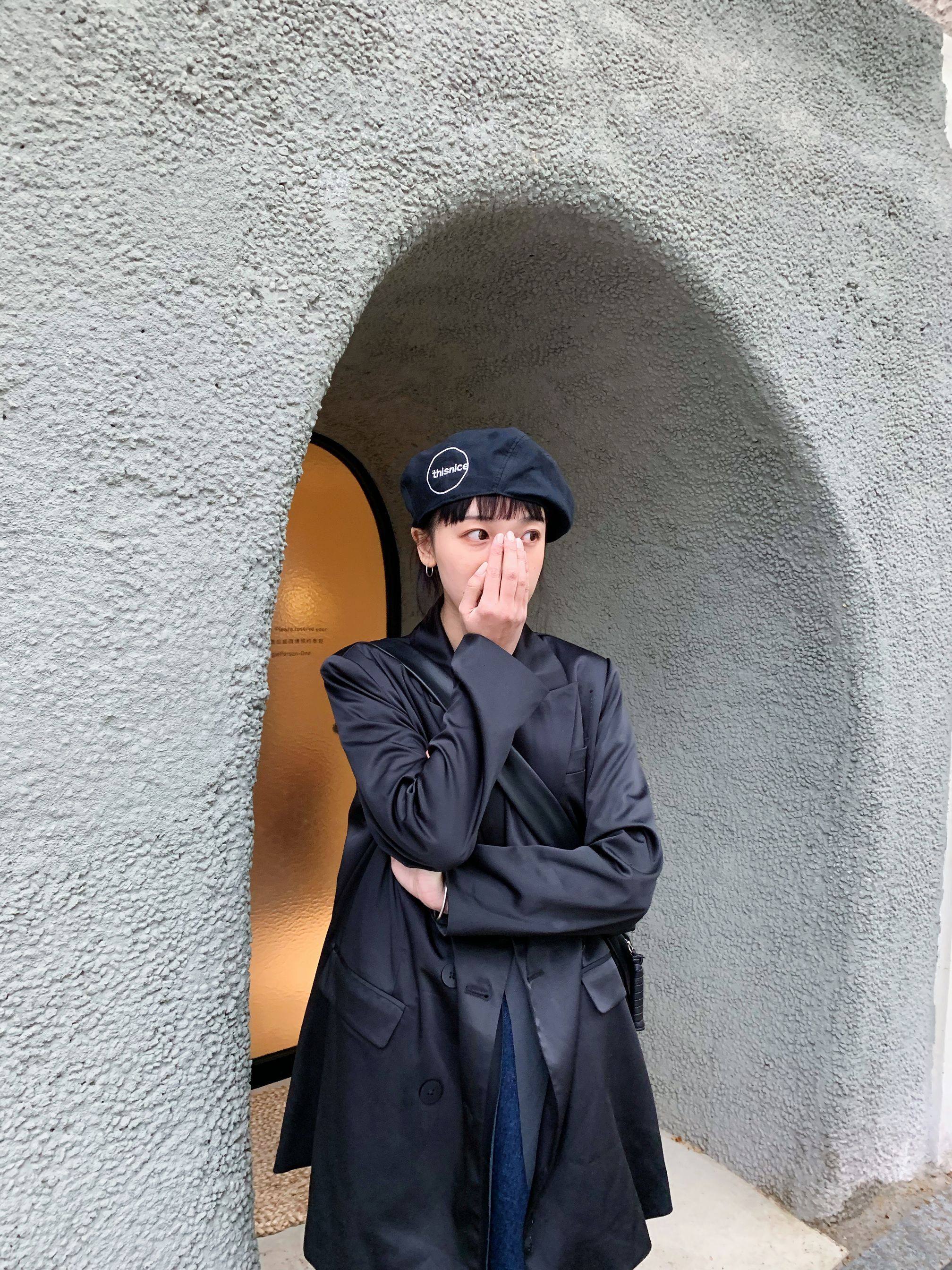 姚叔叔潮日男女帽子前进贝雷帽刺绣日式中性简约帽子