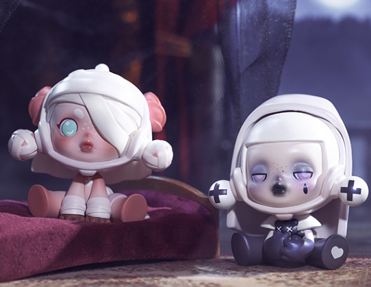 popmart泡泡玛特skullpanda密林古堡系列盲盒手办娃娃一套潮玩盲盒