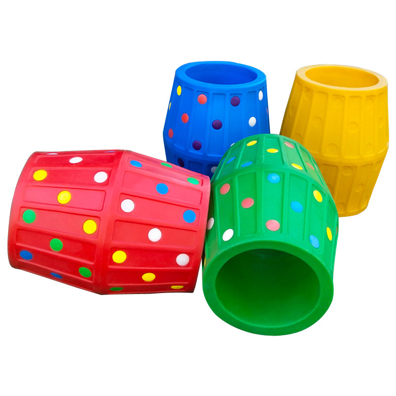 滚筒感统训练幼儿园大滚桶彩色塑料训练器器材啤酒感统训练器材