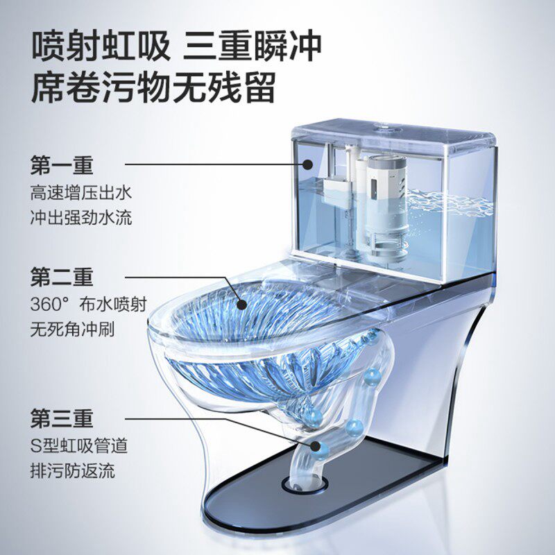 九牧卫浴虹吸抽水脚感智能马桶家用脲醛盖板普通坐便器